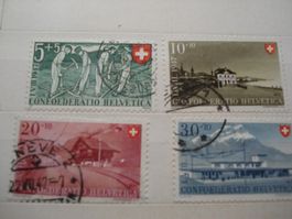 Satz Pro Patria 1947, gestempelt
