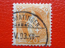 1903, Stehende: Nr.66E Voll-Stempel: ERMATINGEN (TG)