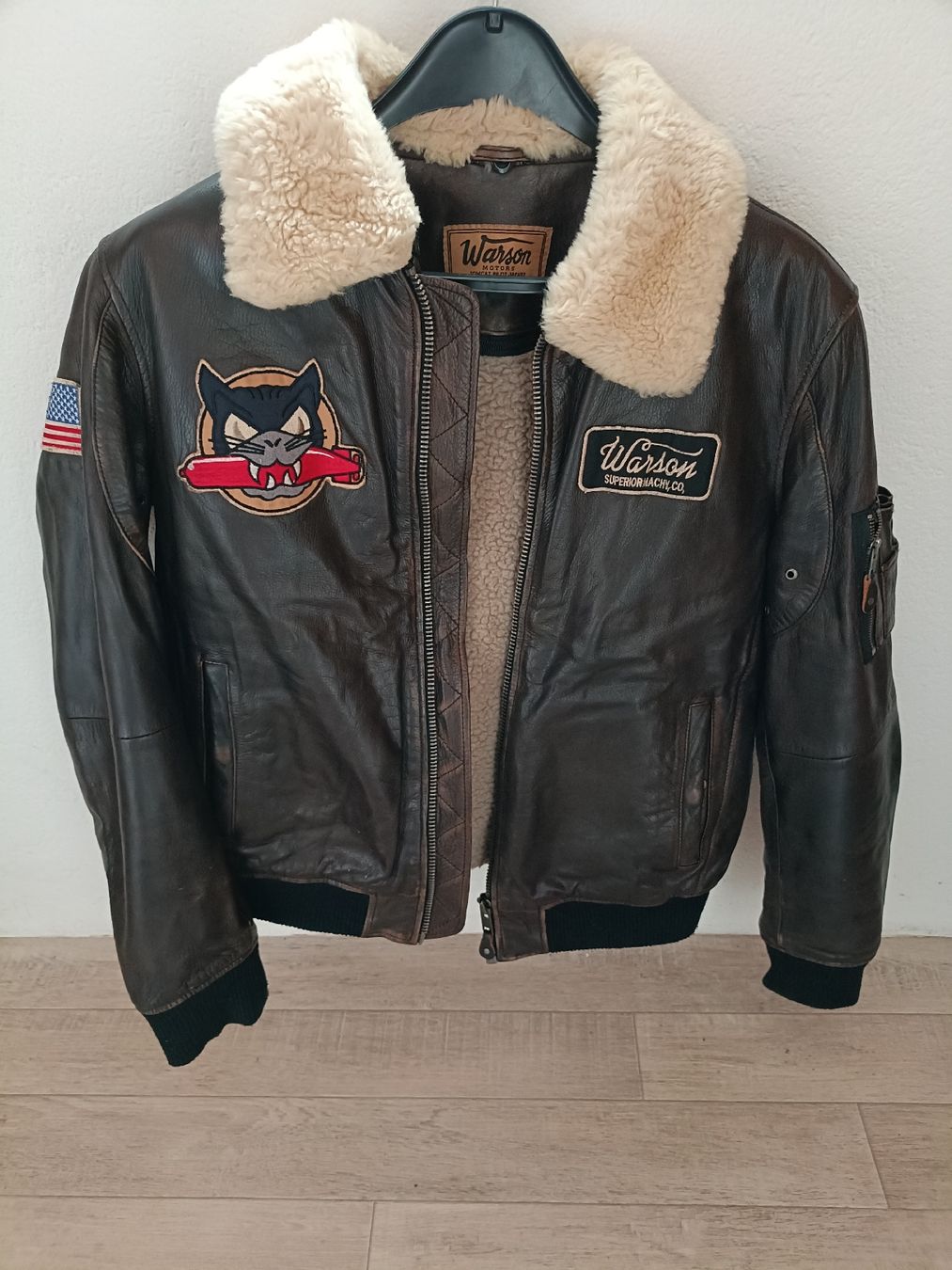 Vestes: US Navi Tomcat leather jacket prix 569.-Chf – D'occasion à chatel St denis par AD.Leder.Cuir