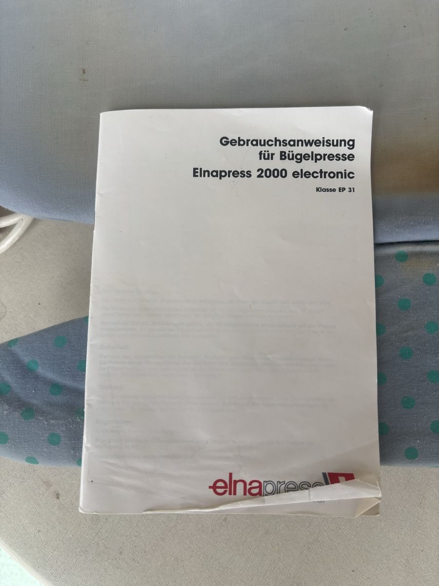 Fers à repasser: Bügelpresse Elna – D'occasion à Diemerswil par CheesWing 1