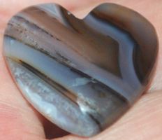Cabochon L-1082 – Botswana Achat Herz – 22x23mm