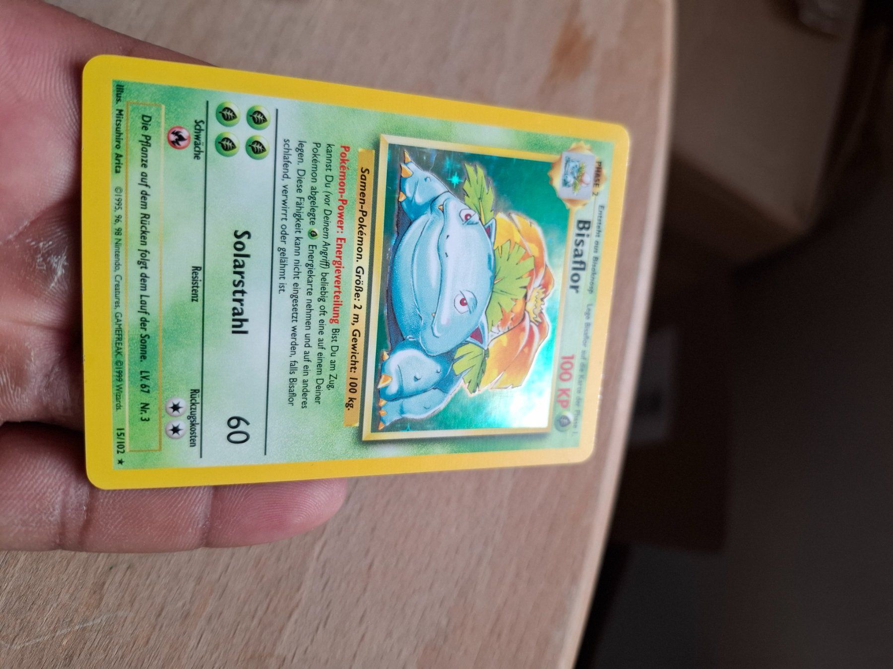 Pokémon Sammelbilder & Trading cards: Pokemon Karte Vintage Bisaflor – Gebraucht aus Zürich von san_kp9j 2