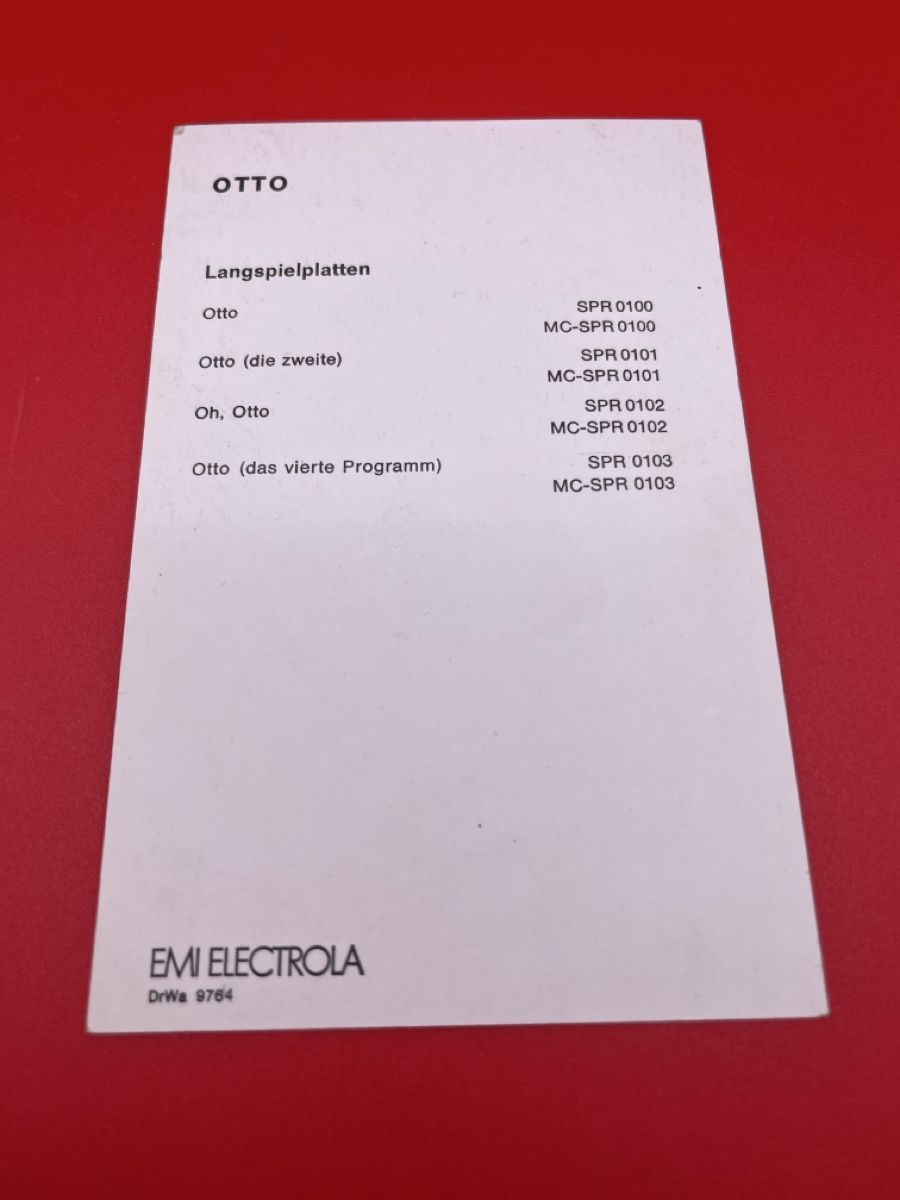 Autografi: Otto Waalkes Autogrammkarte, handsigniert – Usato da Root venduto da 156500 1