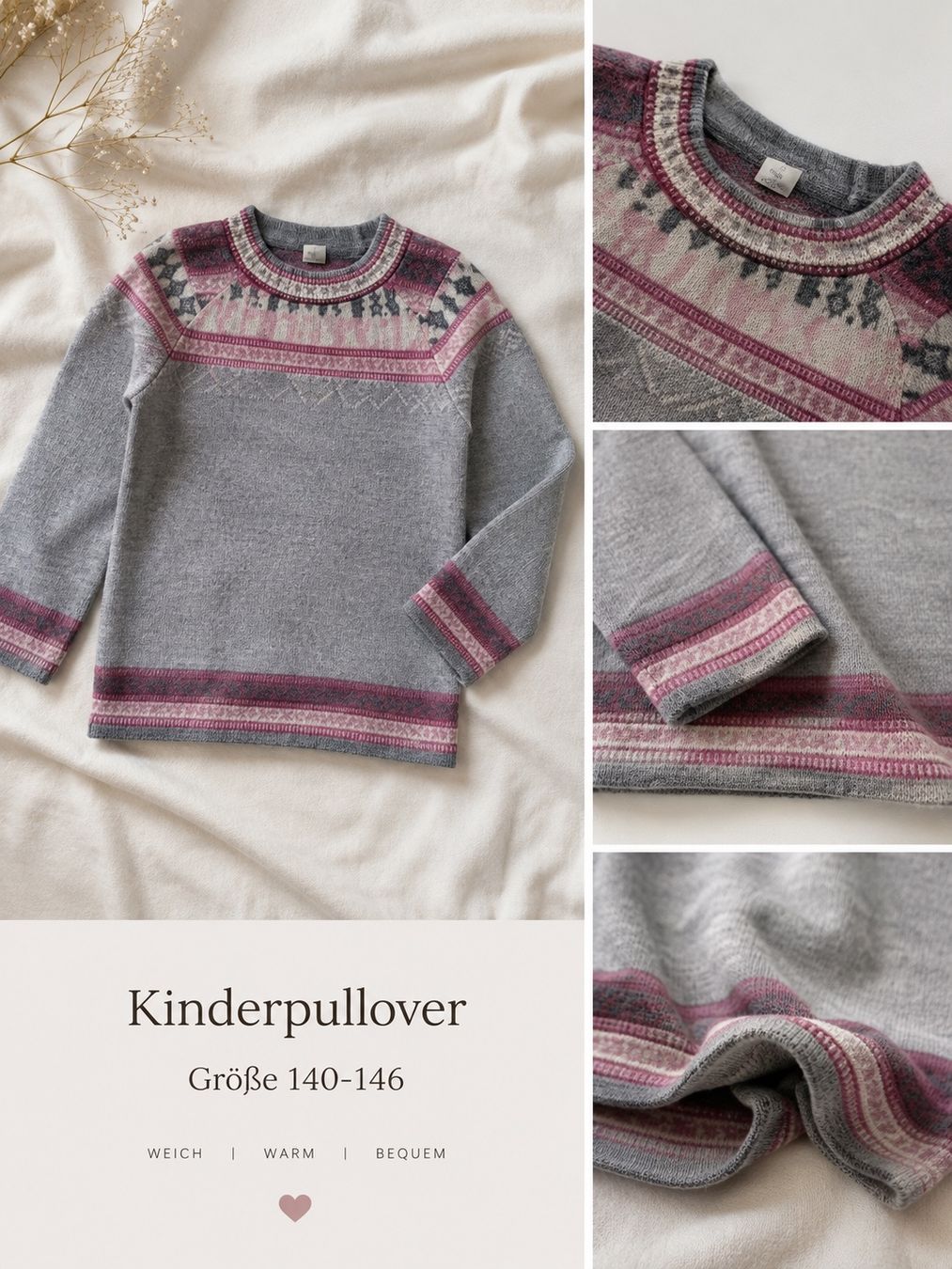 Pullover & Sweatshirts: KINDERPULLOVER AUS 100% ALPAKA, GR. 140–146 – Gebraucht aus Honau von olya_i