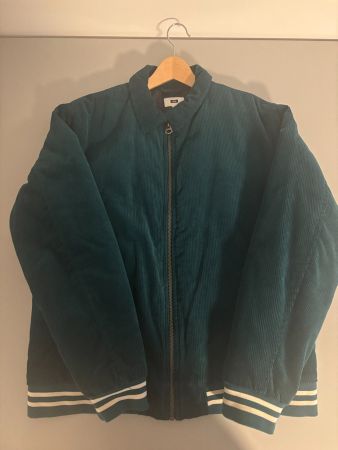 WE Cord-Trucker-Jacke / Varsity-Jacke (L) in Grün
