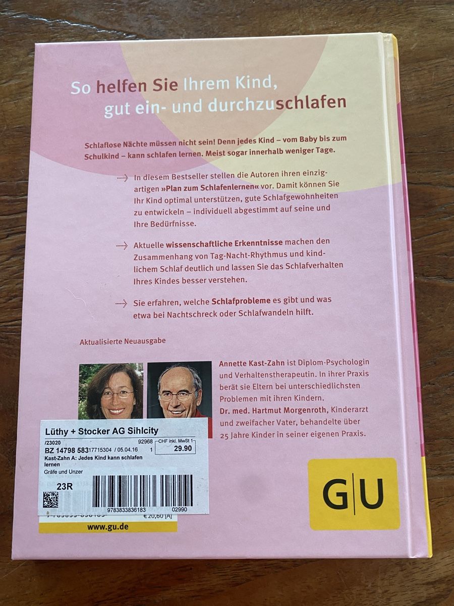 Libri: Jedes Kind kann schlafen lernen – Nuovo (secondo la descrizione) da Hirzel venduto da Kuba14 1
