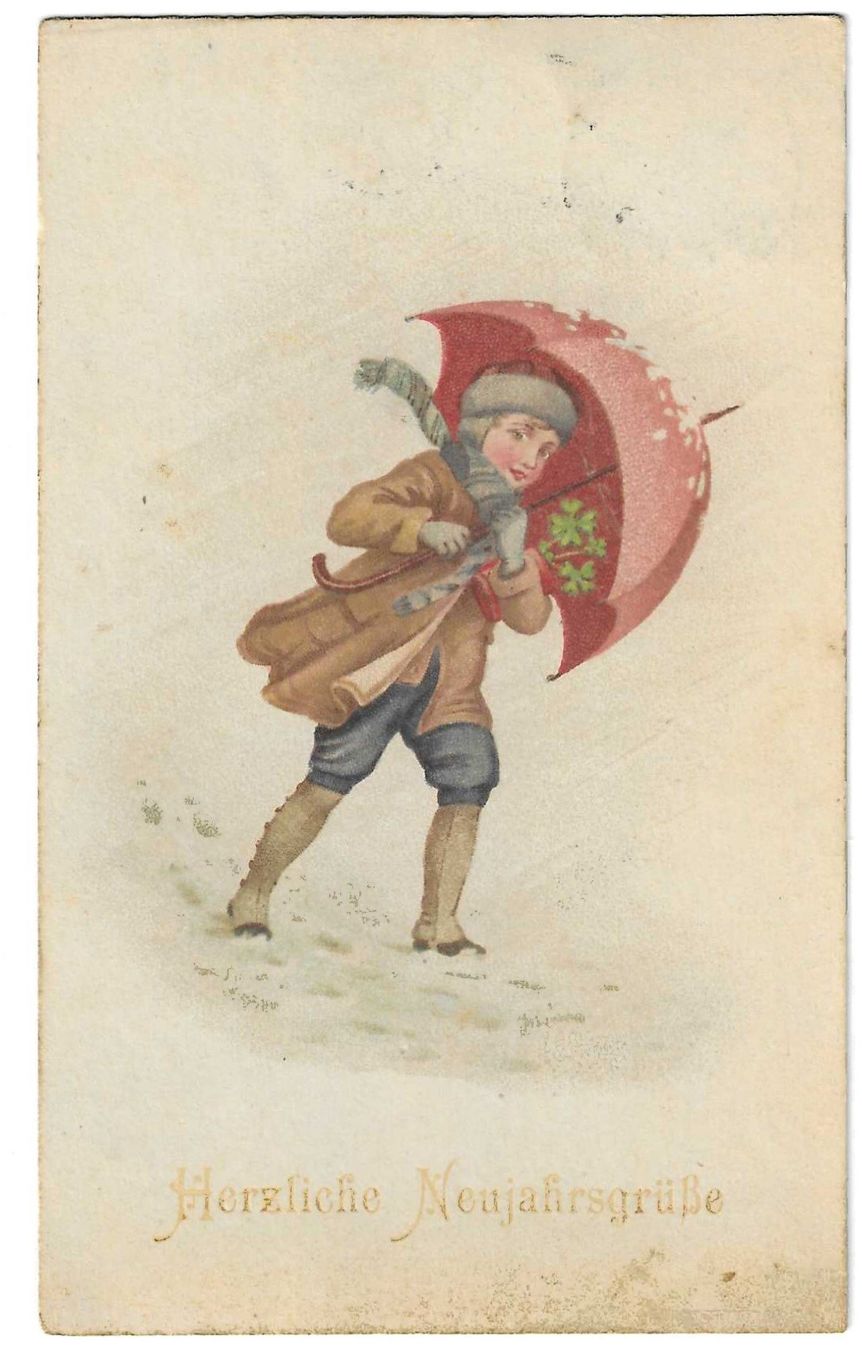 Cartoline postali: Mädchen mit Schirm – Usato da Kloten venduto da kanschweiz