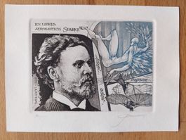 Exlibris Hedwig Pauwels - Original Farbradierung signiert
