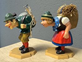 2 alte Wackelfiguren Wackelkopf Wackelfigur 60er / 70er