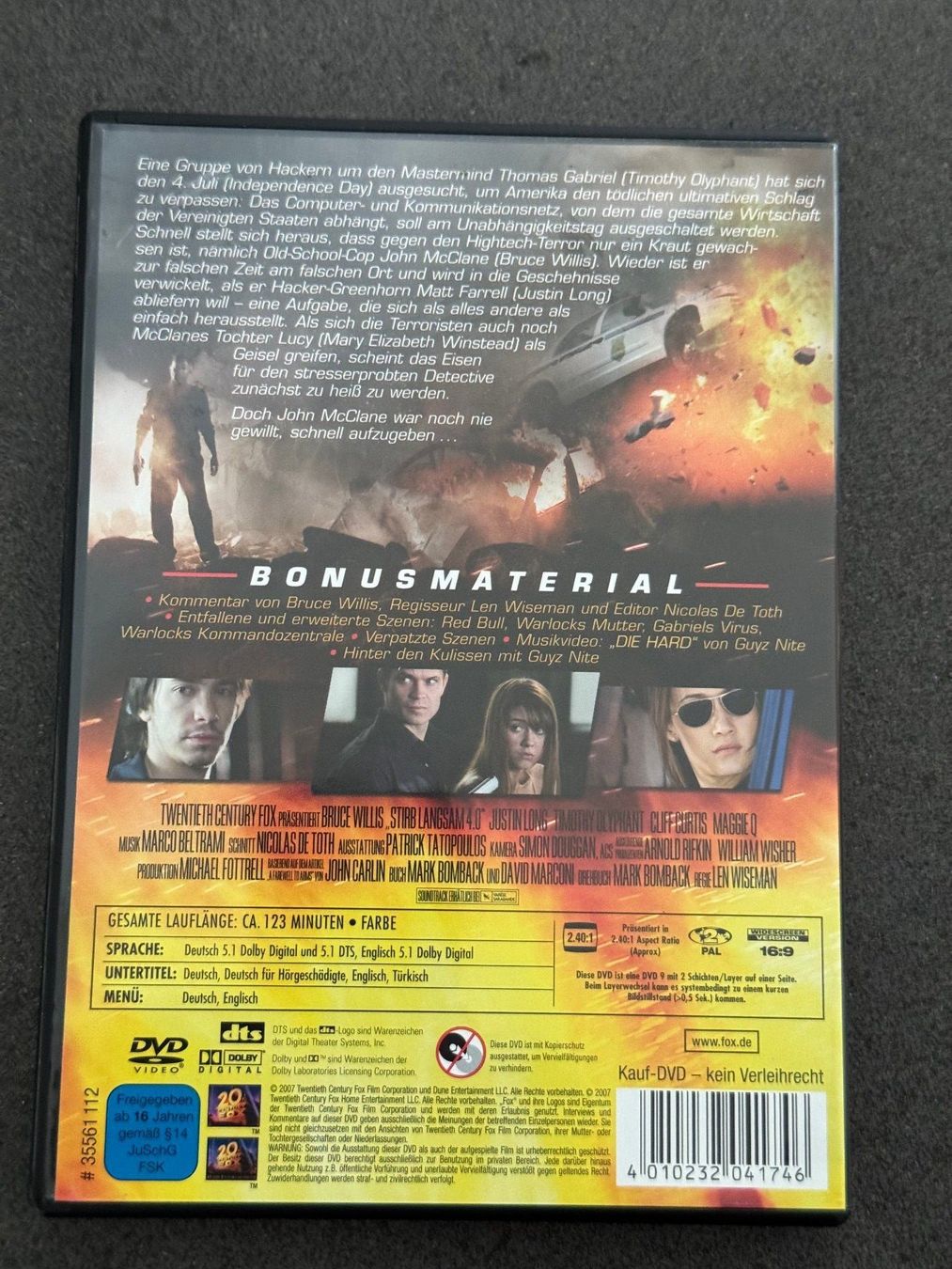 Tutti i DVDs: Stirb langsam 4.0 DVD mit Bruce Willis DE/EN – Usato da Fribourg venduto da tschjoly 1