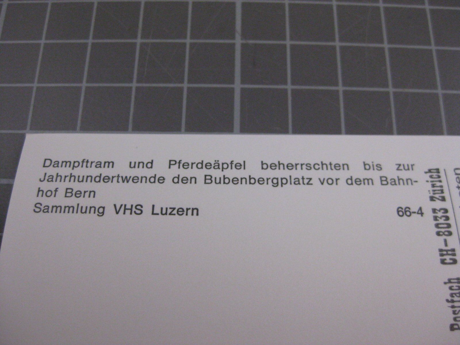 Cartoline postali: AK Bern Bubenbergplatz mit Dampftram – Usato da Malters venduto da Marosko 2