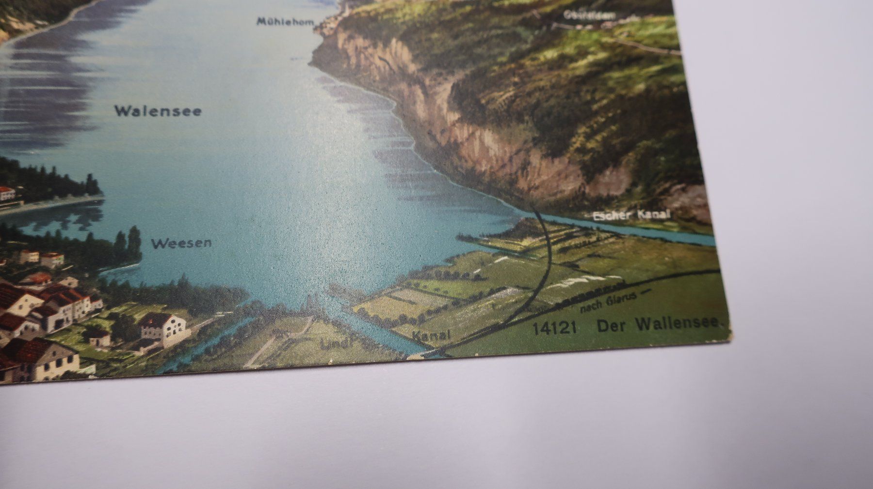 Ansichtskarten: Walensee Panorama 1911 – Gebraucht aus Cormoret von Pascalll2001 3