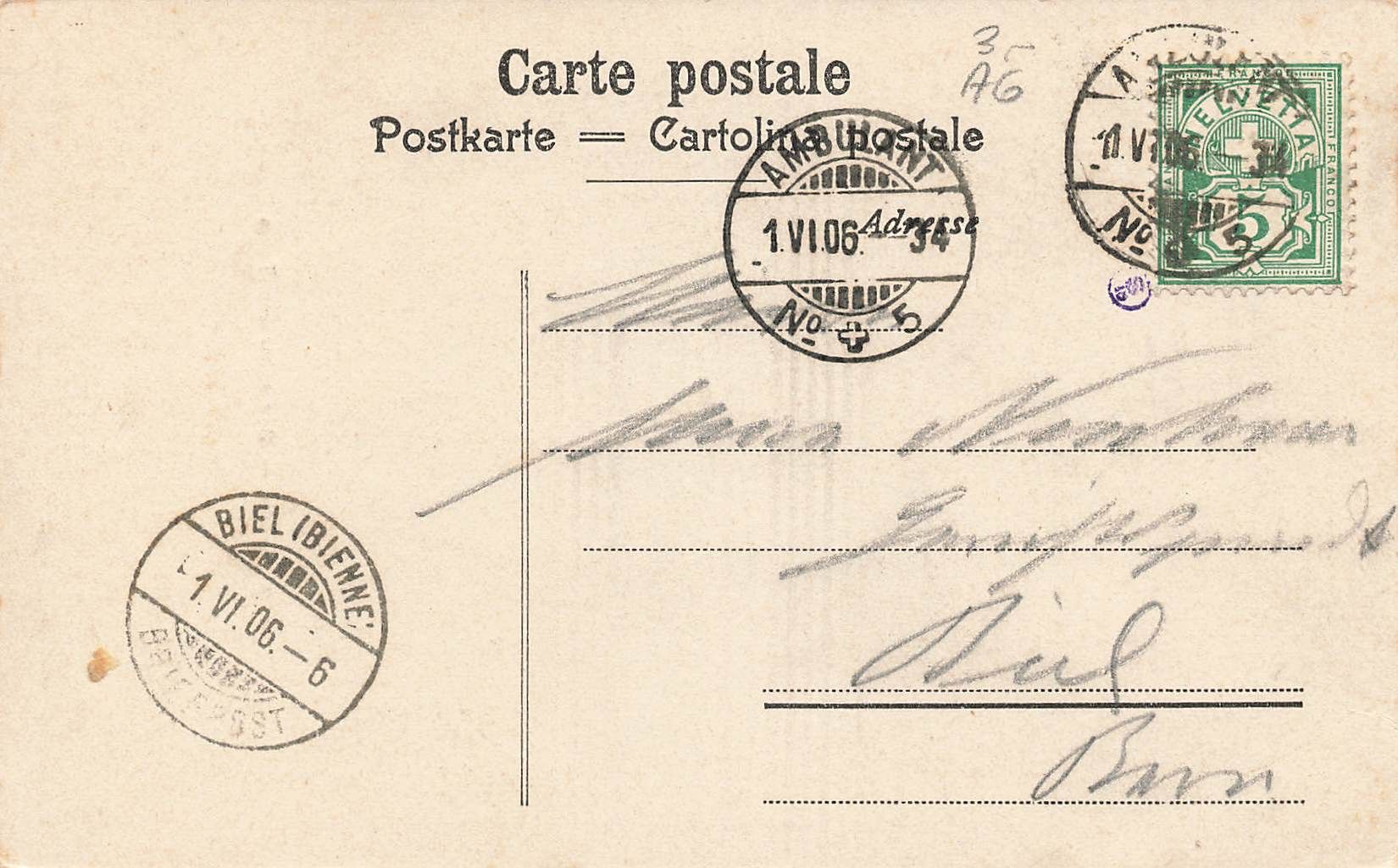 Cartoline postali: Brugg AG – Schwarzer Turm – Usato da Biasca venduto da Blenio71 1