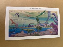 Briefmarken Grenada, Jurassic Dinos, Komplettsatz 49