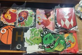 9 Pack Wimpelketten Lion King Power Ranger Flamingo
