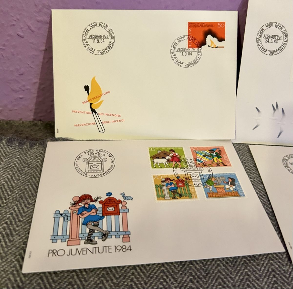 Tutti i francobolli: lot de FDC de 1984 Suisse – Usato da Petit-Lancy venduto da Pierre_le_voyageur 1