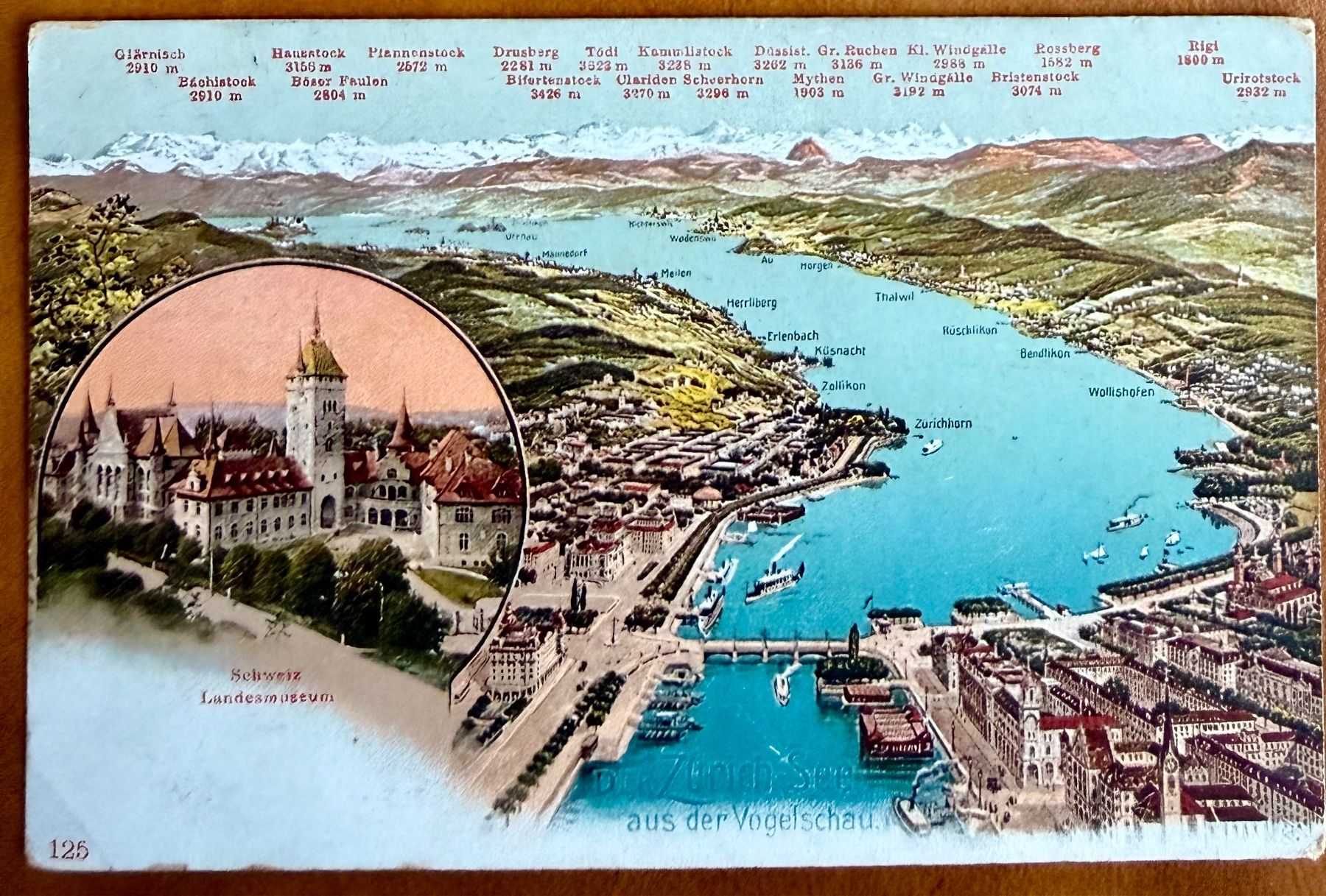 Ansichtskarten: AK: Zürich - See - Map – Gebraucht aus Lutry von Ediego