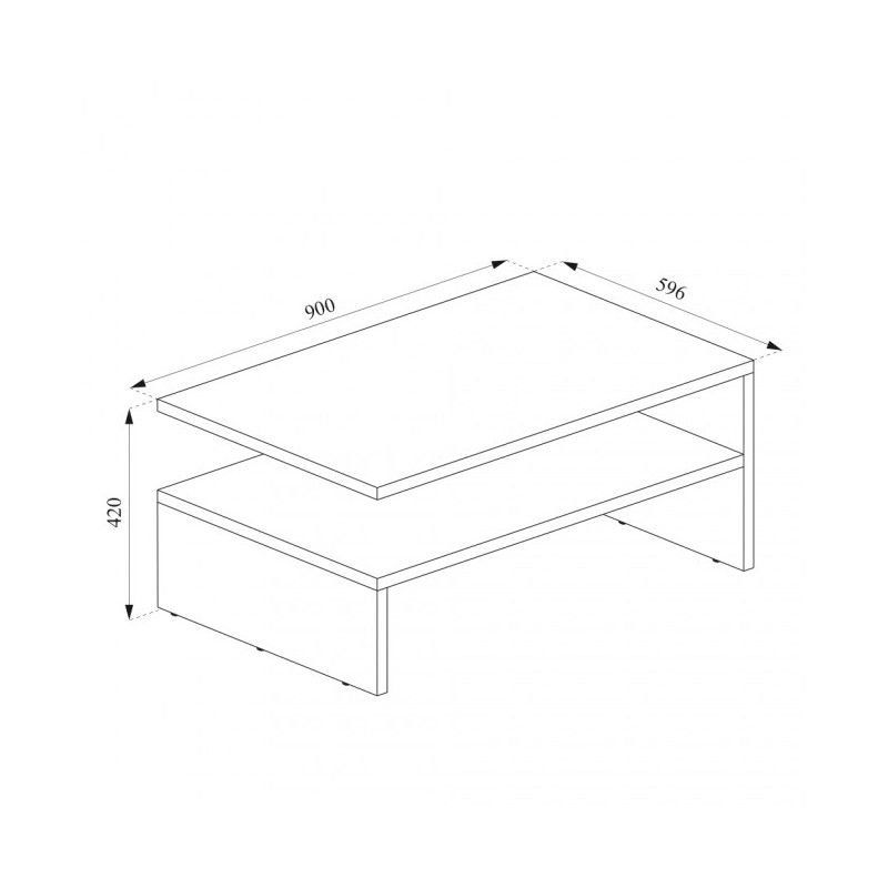 Tische: Couchtisch Beistelltisch - Weiss - Sofatisch - Ablage – Neu und originalverpackt aus Wallenwil von toesstal-vertrieb 5