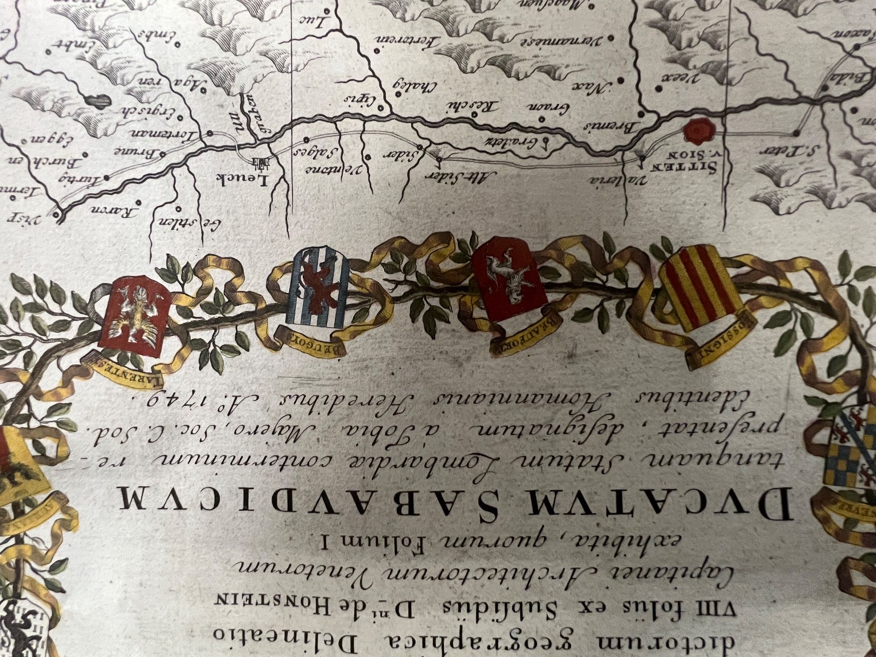 Cartine & Atlanti: CARTE GÉOGRAPHIQUE DE LA SAVOIE DATÉE 1749 – Usato da Genève venduto da Qanil77 7
