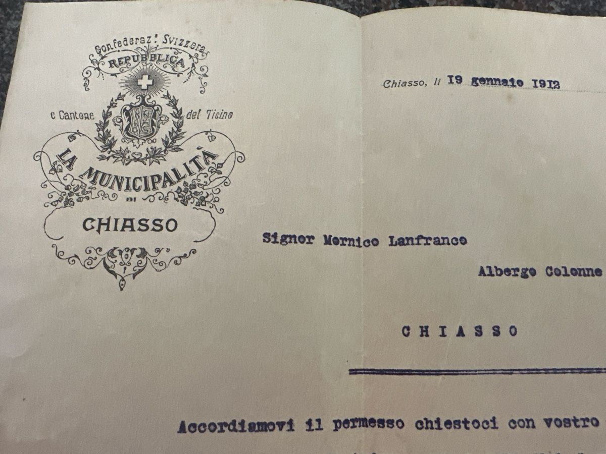 Ansichtskarten: Albergo Colonne Chiasso  – Gebraucht aus Morbio Inferiore von Ecod 1
