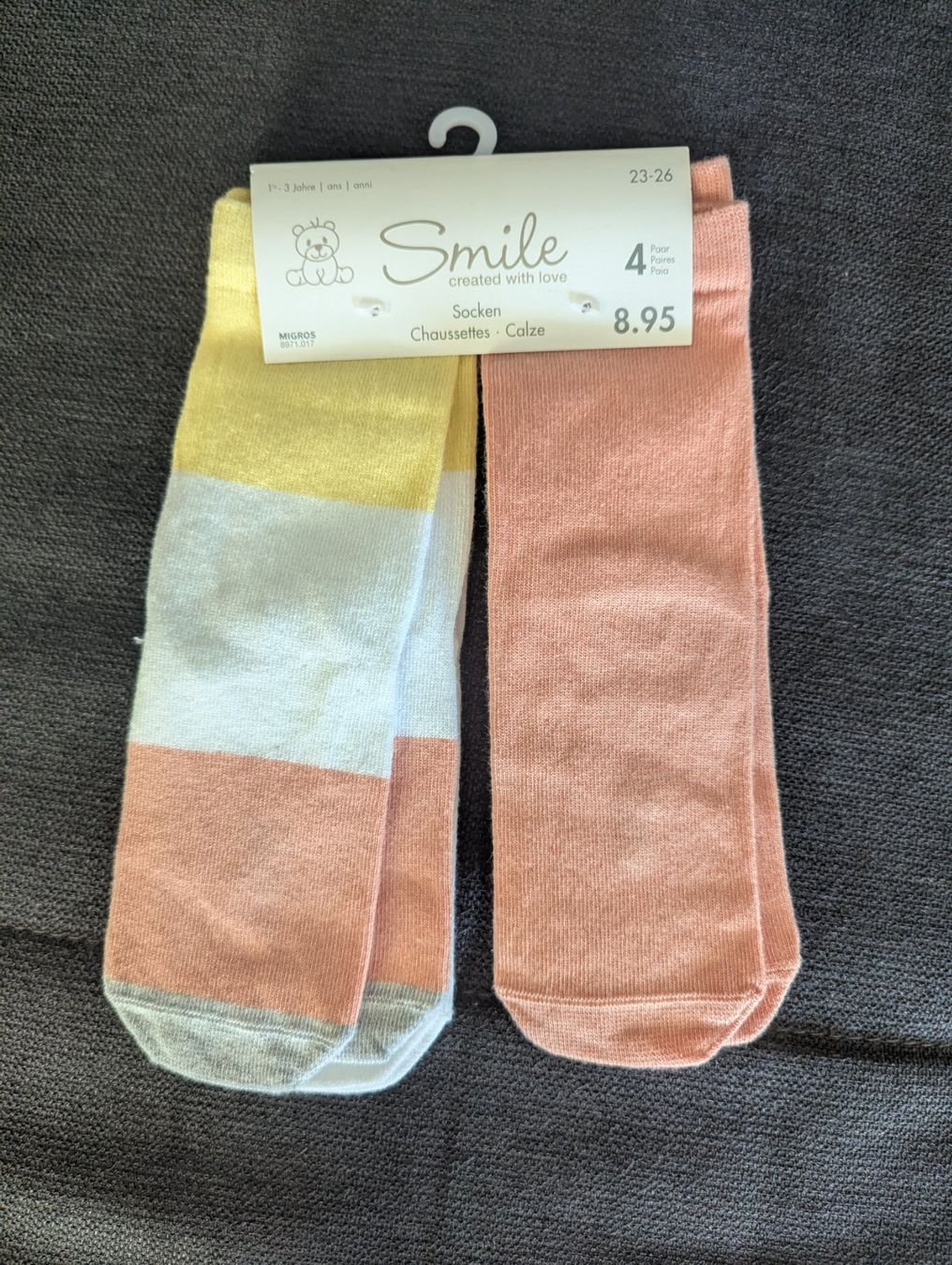 Migros Calze per bambini: Socken 4er Pack Kinder Grösse 23-26 neu – Nuovo e nell'imballaggio originale da Uster venduto da petches