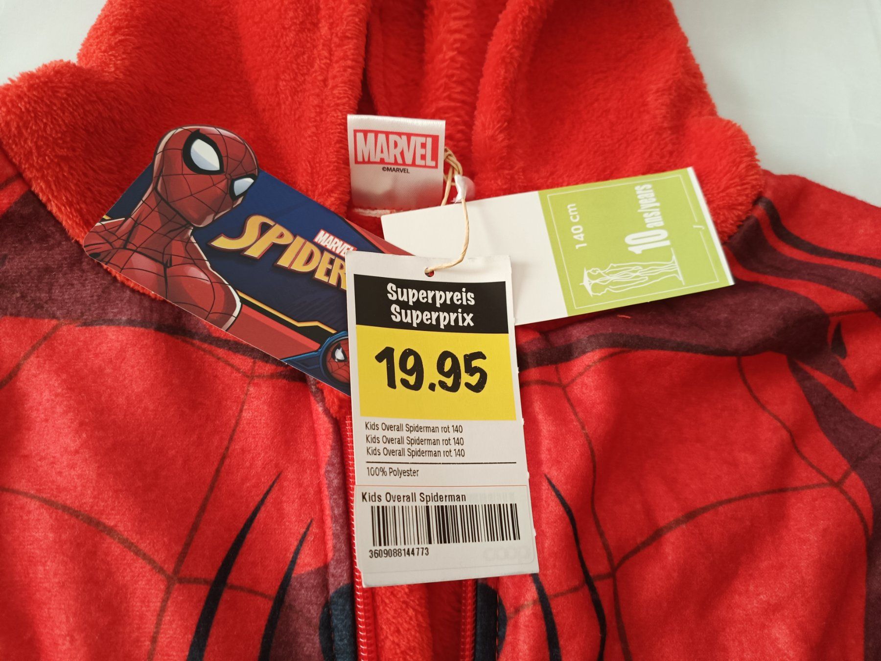 Pigiama & Simili: Marvel Spiderman Overall Gr 140 Kinder Winter rot, Neu – Nuovo (secondo la descrizione) da Oberhofen Thun'see venduto da cri_6md2 1