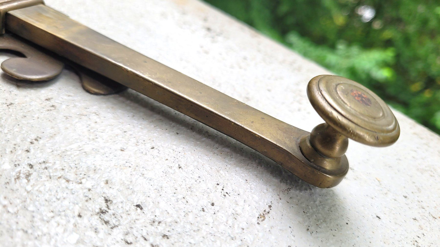 Ferramenta: Originaler Stoss Riegel Messing 18. Jahrhundert – Usato da Basel venduto da Roberto002 4
