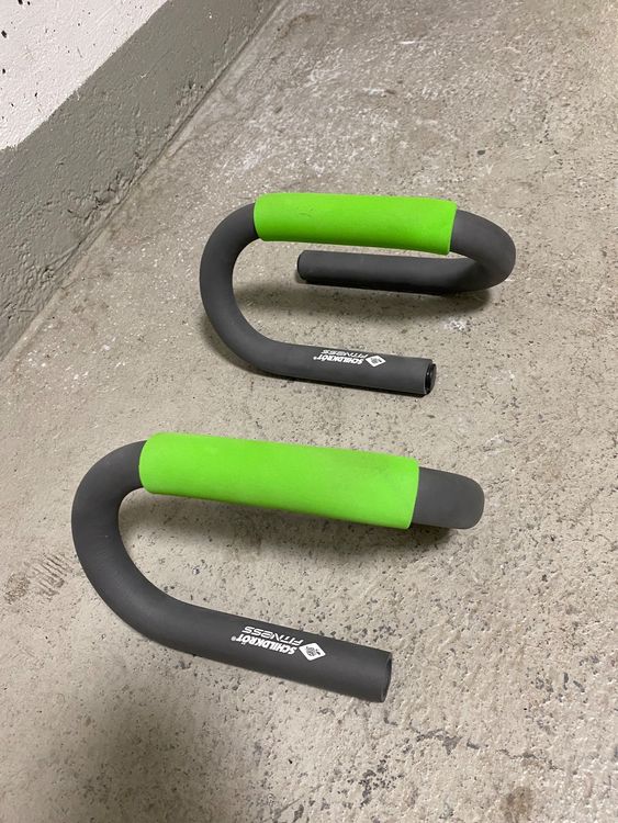 Liegestützstangen Paar Mit Schaumstoffgriff - H-Frame Design Für Oberkörper Training