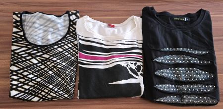 3 Damen T-Shirts, Grösse 36/38
