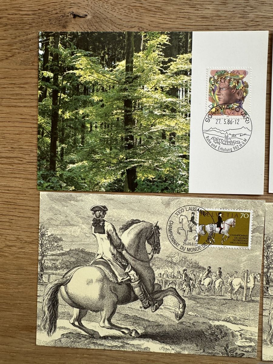 Tutti i francobolli: Schweiz - 10 Maximumkarten schönes Lot – Usato da Schmitten / FR venduto da Samsara169 1