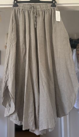 PANTALONS WIDE EN LIN! M SOLDES DE FIN DE SAISON