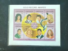 Grenada Briefmarken Gold Record Awards Cher,usw **  (A178)