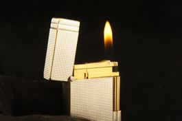 S.T. Dupont Feuerzeug L2 beliebtes Gatsby silber 6M Garantie
