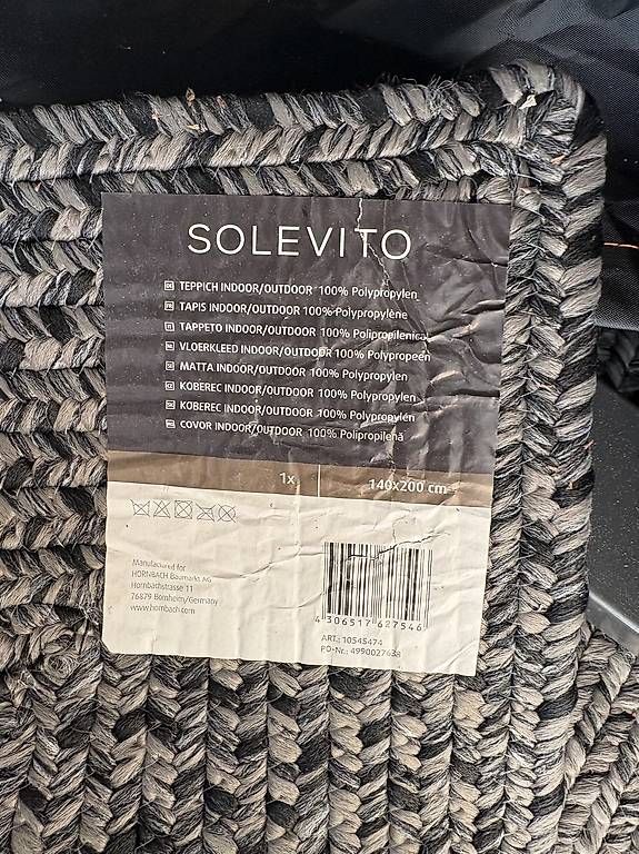 Tappeti: Solevito Teppich indoor / outdoor grau  – Usato da Rotkreuz venduto da Manfi11 2
