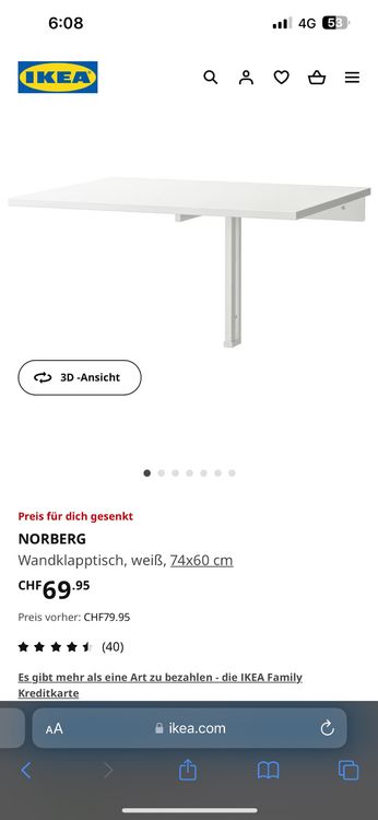 Ikea Klapptische Kaufen auf Ricardo