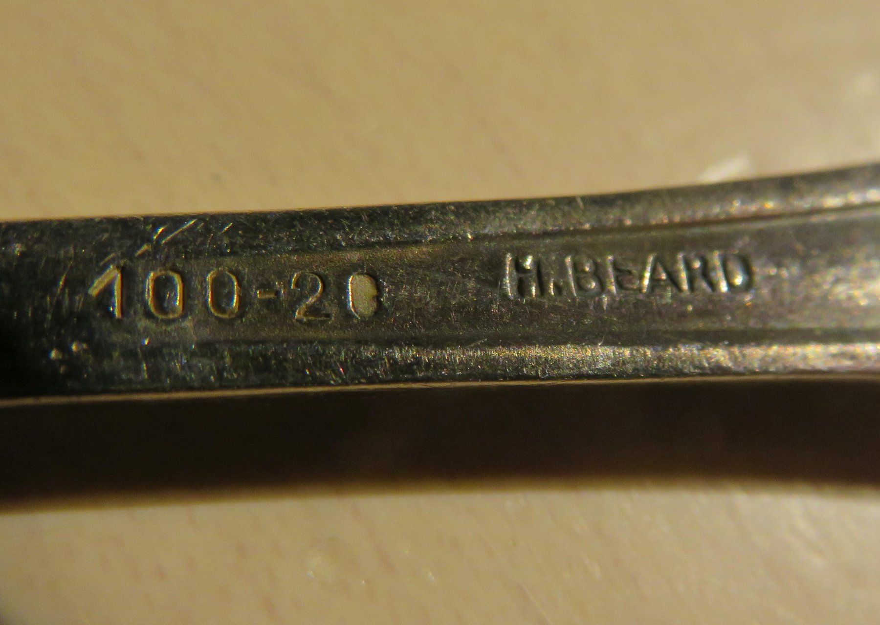 Cucchiai: 4 Kaffeelöffel H. Béard, versilbert 100-20 – Usato da Oberriet SG venduto da Krishna108 4