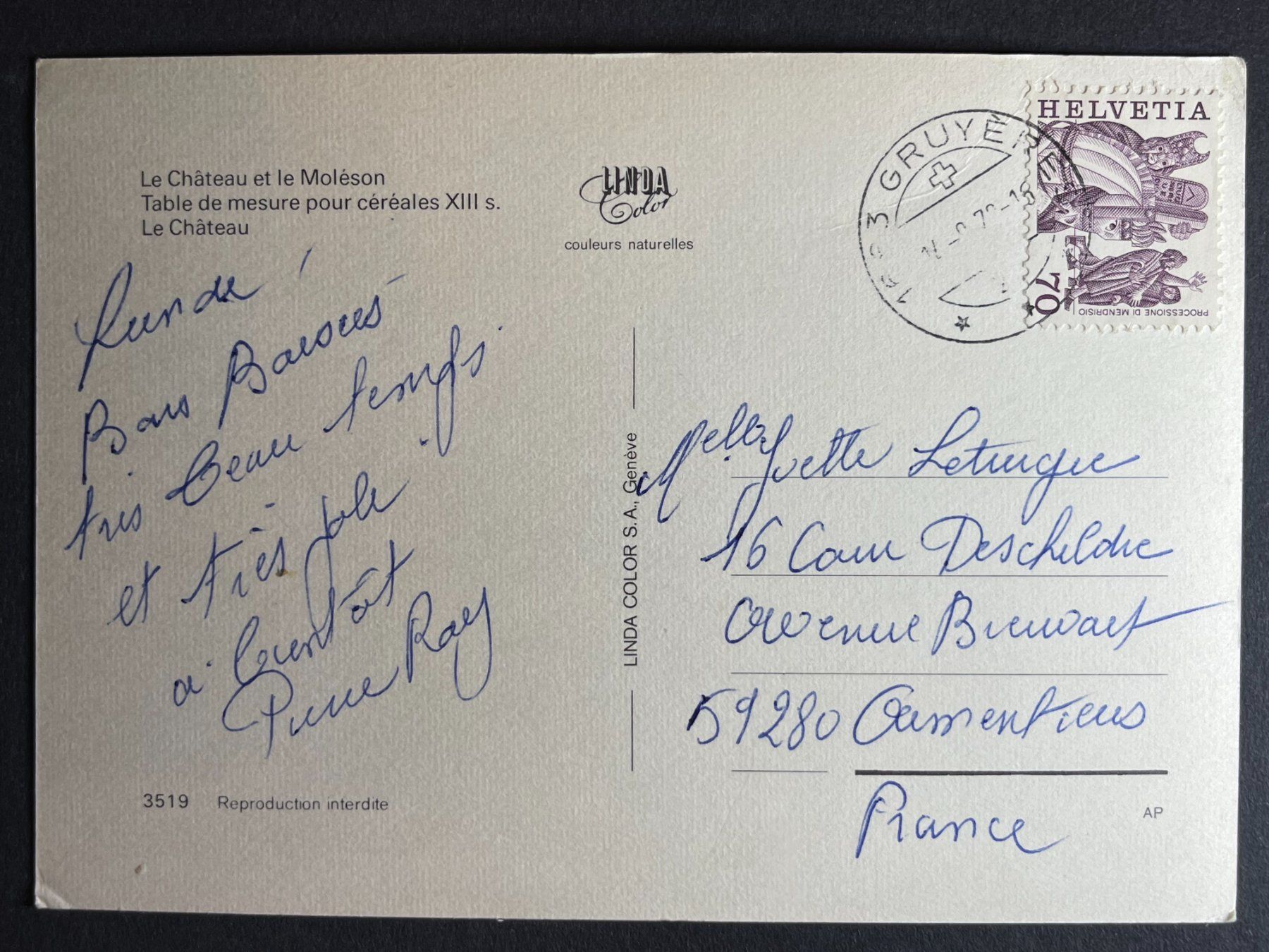 Cartoline postali: Gruyère, Schloss und Moléson – Usato da Steg VS venduto da danwer74 1