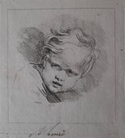 D'après F. BOUCHER - Gravure papier vergé XVIIIème filigrané