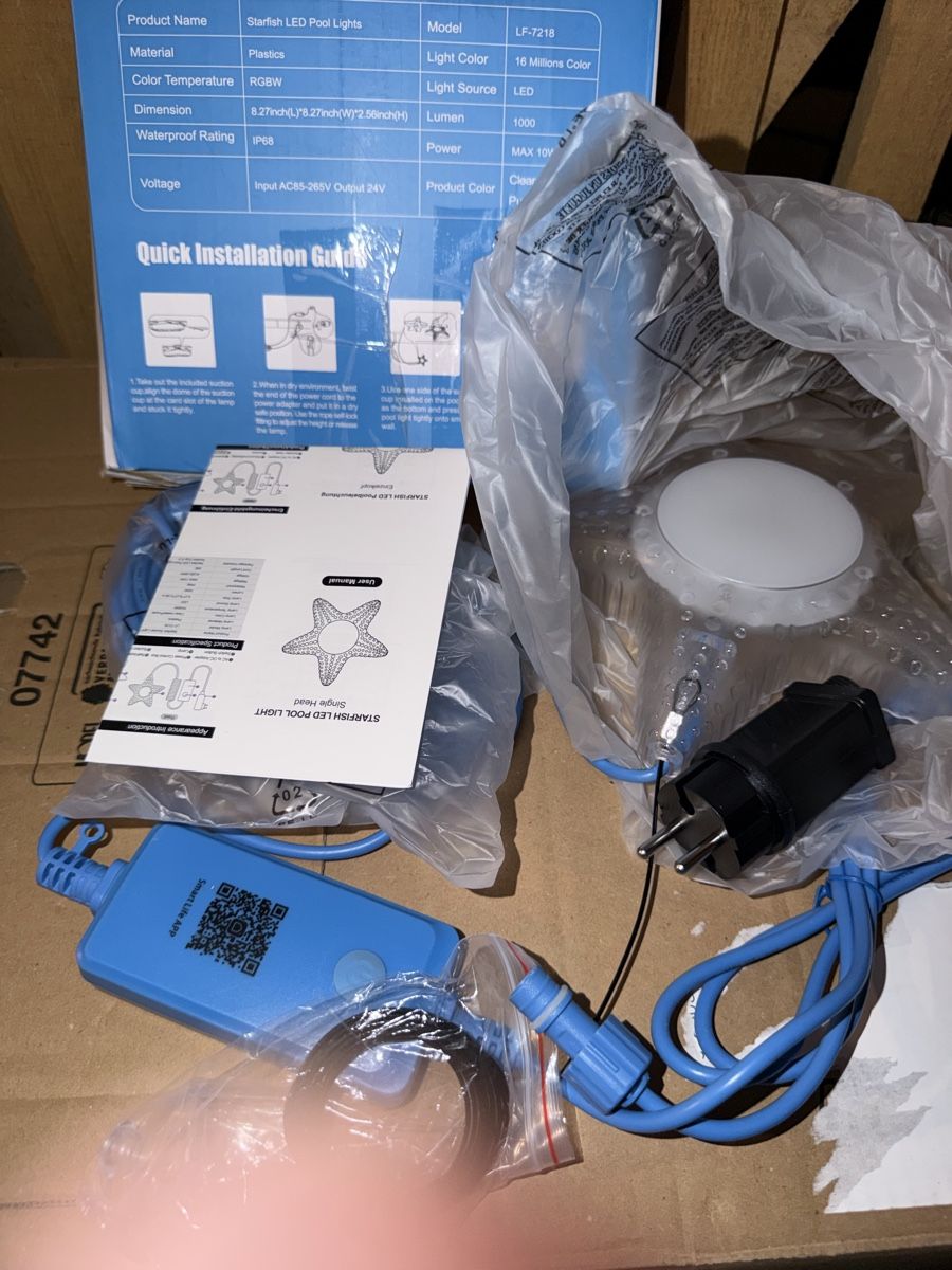 Tutte le decorazioni: LED Poolleuchte Danslove Seestern neu – Nuovo e nell'imballaggio originale da Flamatt venduto da Vm_t 1