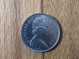 5 New Pence 1980 Elizabeth II England Grossbritannien Münze