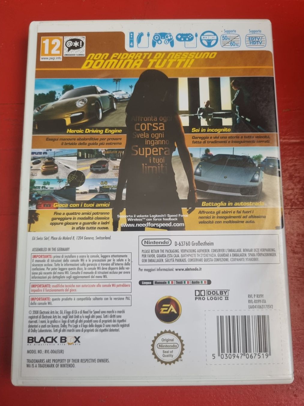 Nintendo Giochi: Need For Speed Undercover Wii Nintendo – Usato da Pollegio venduto da Isaiaaaa96 1