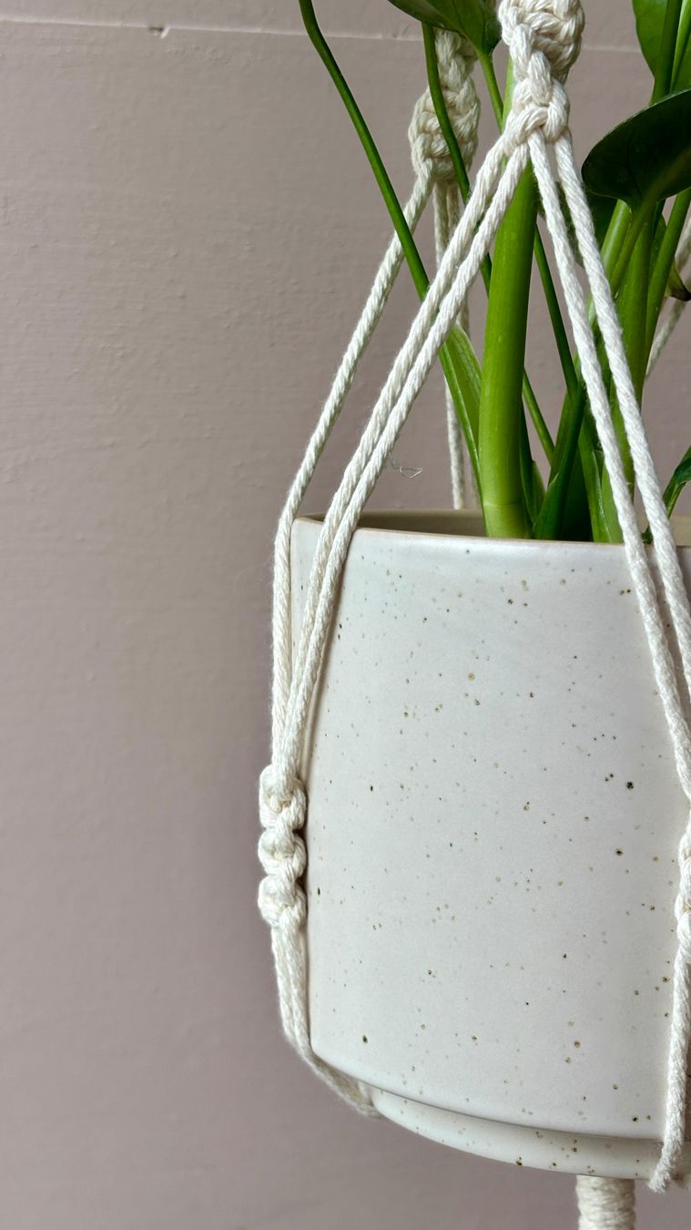 Tutte le decorazioni: Makramee Pflanzenhänger Blumenampel – Nuovo e nell'imballaggio originale da St. Gallen venduto da vi_fi 1