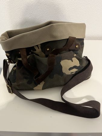 Borsa a tracolla mimetica tela