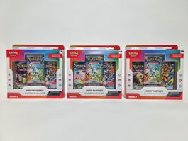 3x 🇬🇧 Pokémon - First Partner Illustration Coll. Series 2