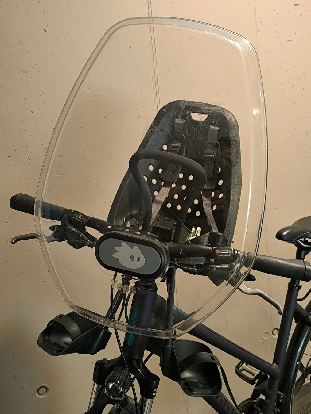 Seggiolini per auto: Thule Yepp Mini Kinder-Velositz vorne inkl. Windschutzscheib – Usato da St.Erhard venduto da felderline 3