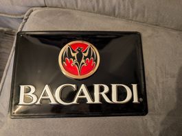 Plaque en métal Bacardi