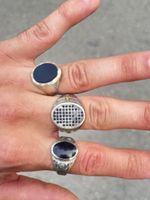 3 bague en argent 935