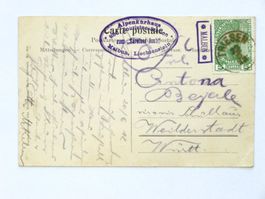 FL - AK 1912 Alpenkurhaus MALBUN, Postablagestempel, BEFUND