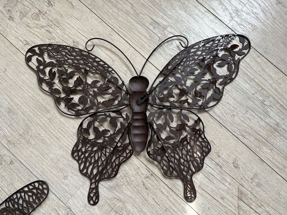 Weihnachtsanhänger Aus Metall – Schmetterling „Dad“, Personalisierbar, 6x5 Cm – Christbaumschmuck & Deko
