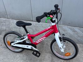 Kinderfahrrad woom 14 Zoll rot guter Zustand